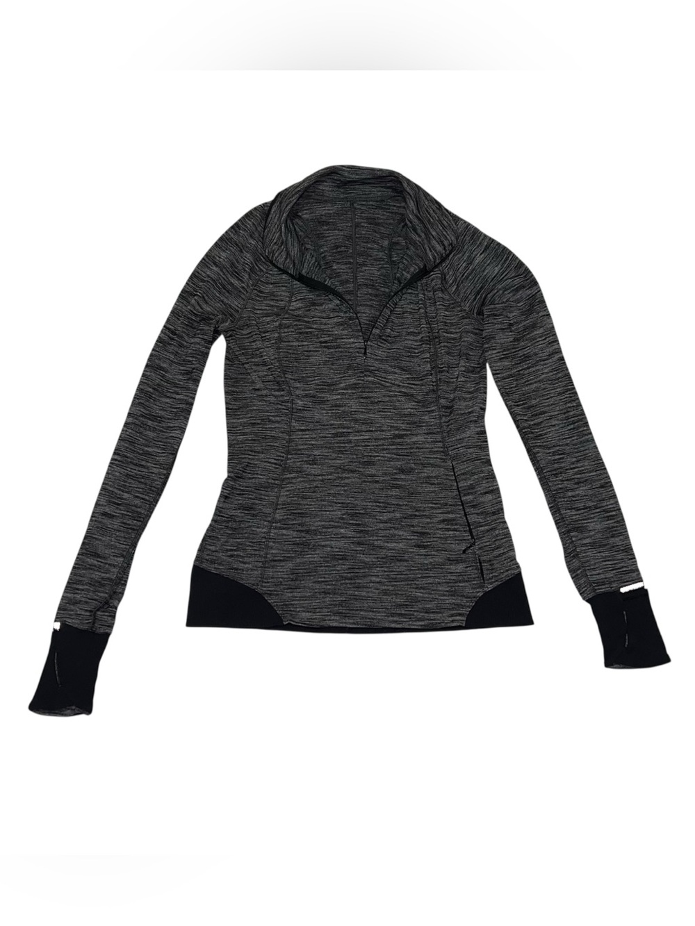Lululemon Grey Quarter Zip Shirt Women’s Size 6 Jumper Sweater Athkeisure Sporty